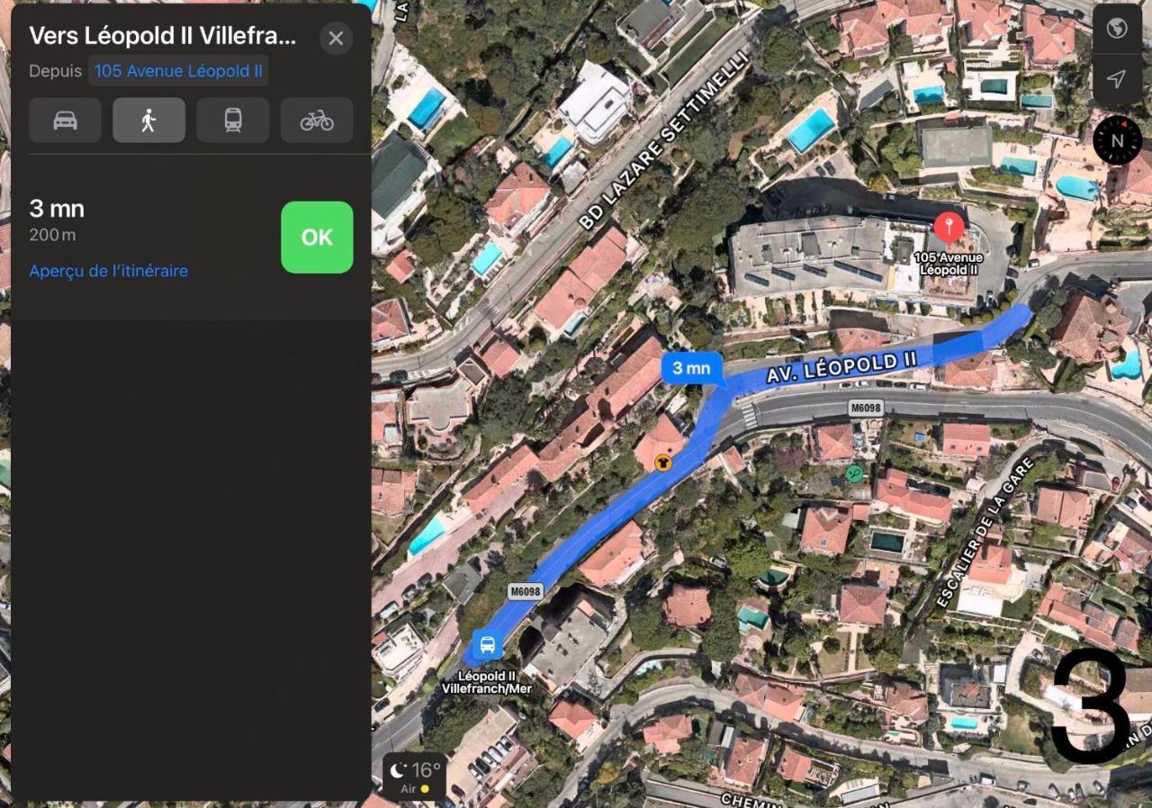 Appartamento Escape To The French Riviera Villefranche-sur-Mer Esterno foto